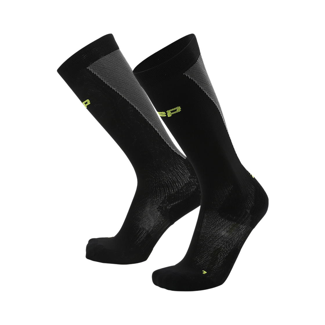 WP80VL CEP Core Run Ultralight Socks Black Grey