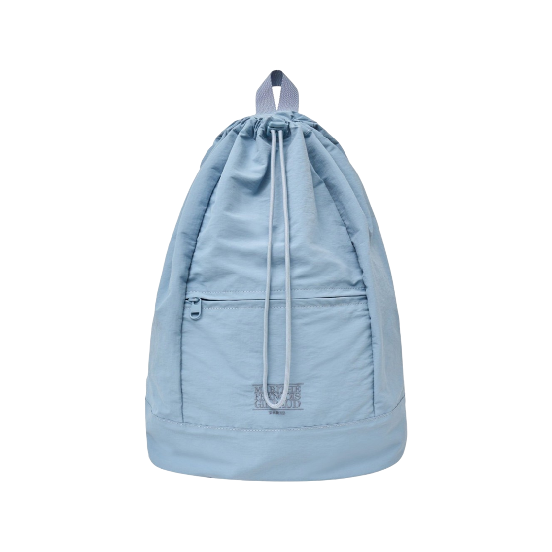 - Marithe Francois Girbaud Classic Logo Zip Pocket Backpack Sky Blue