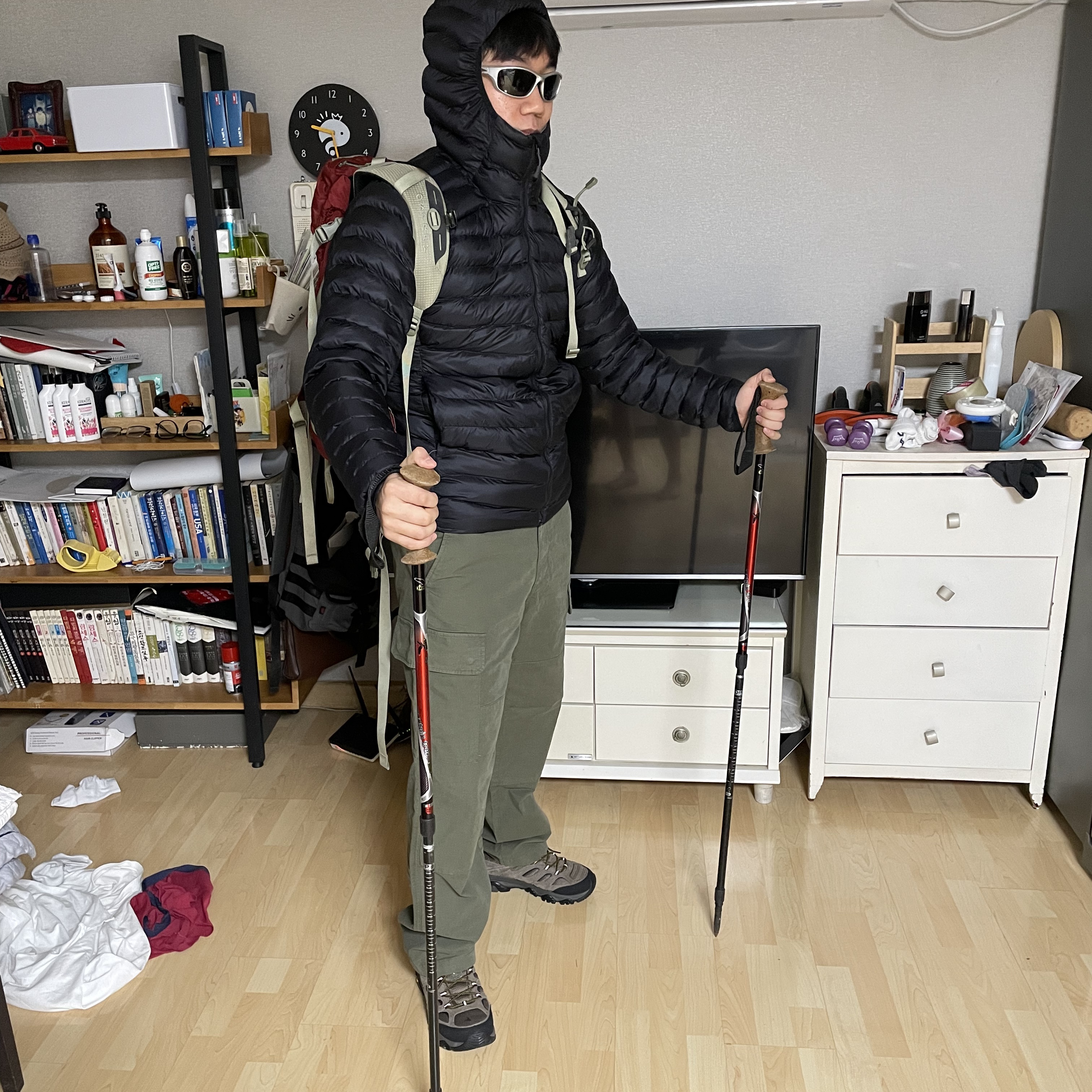 Rab Cirrus Alpine Insulated Jacket Black 착용 스타일