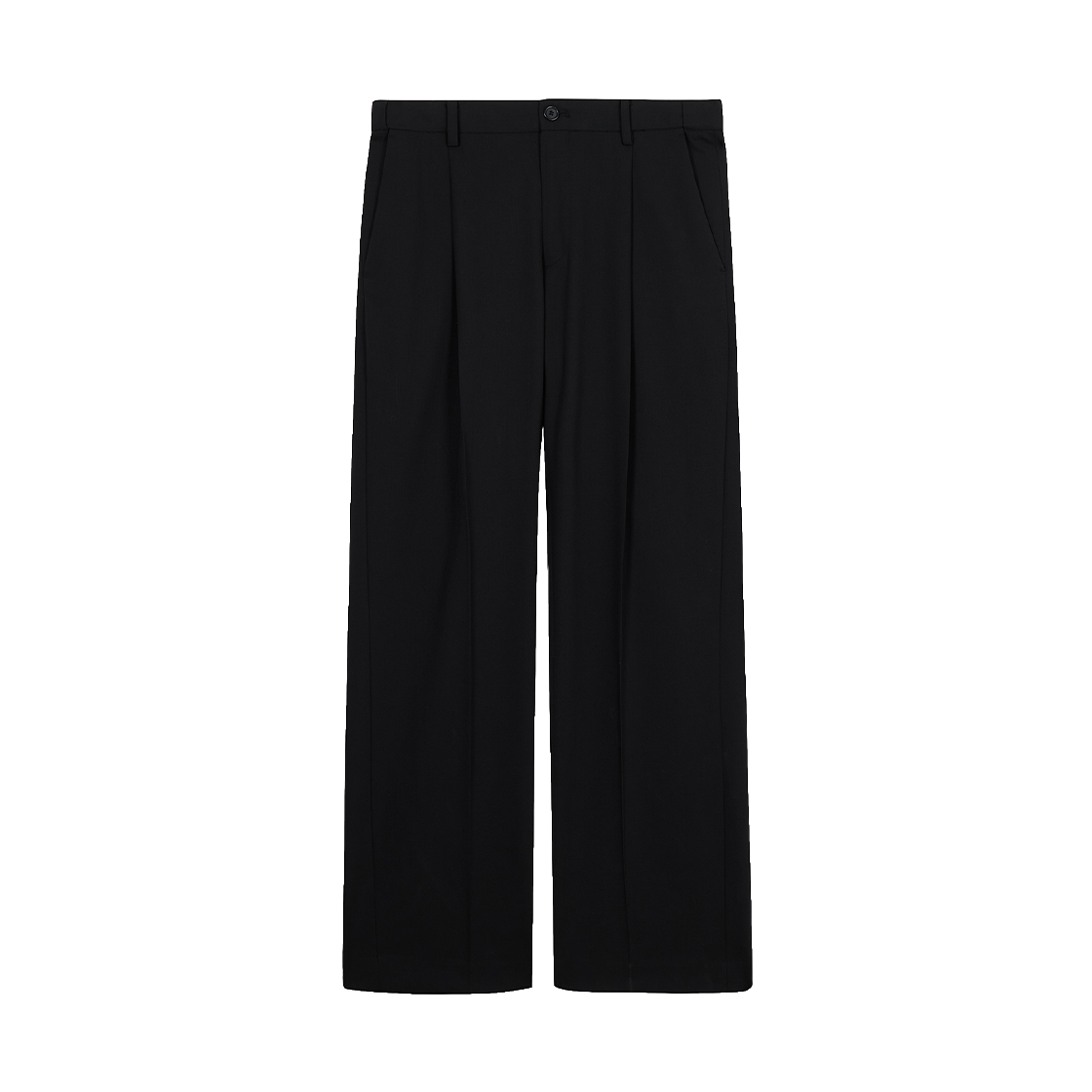 지오송지오 컬렉션 원턱 세미와이드 마르조또 팬츠 블랙 BI2PT252BK(ZIOSONGZIO COLLECTION One Tuck Semi Wide Marzotto Pants Black)