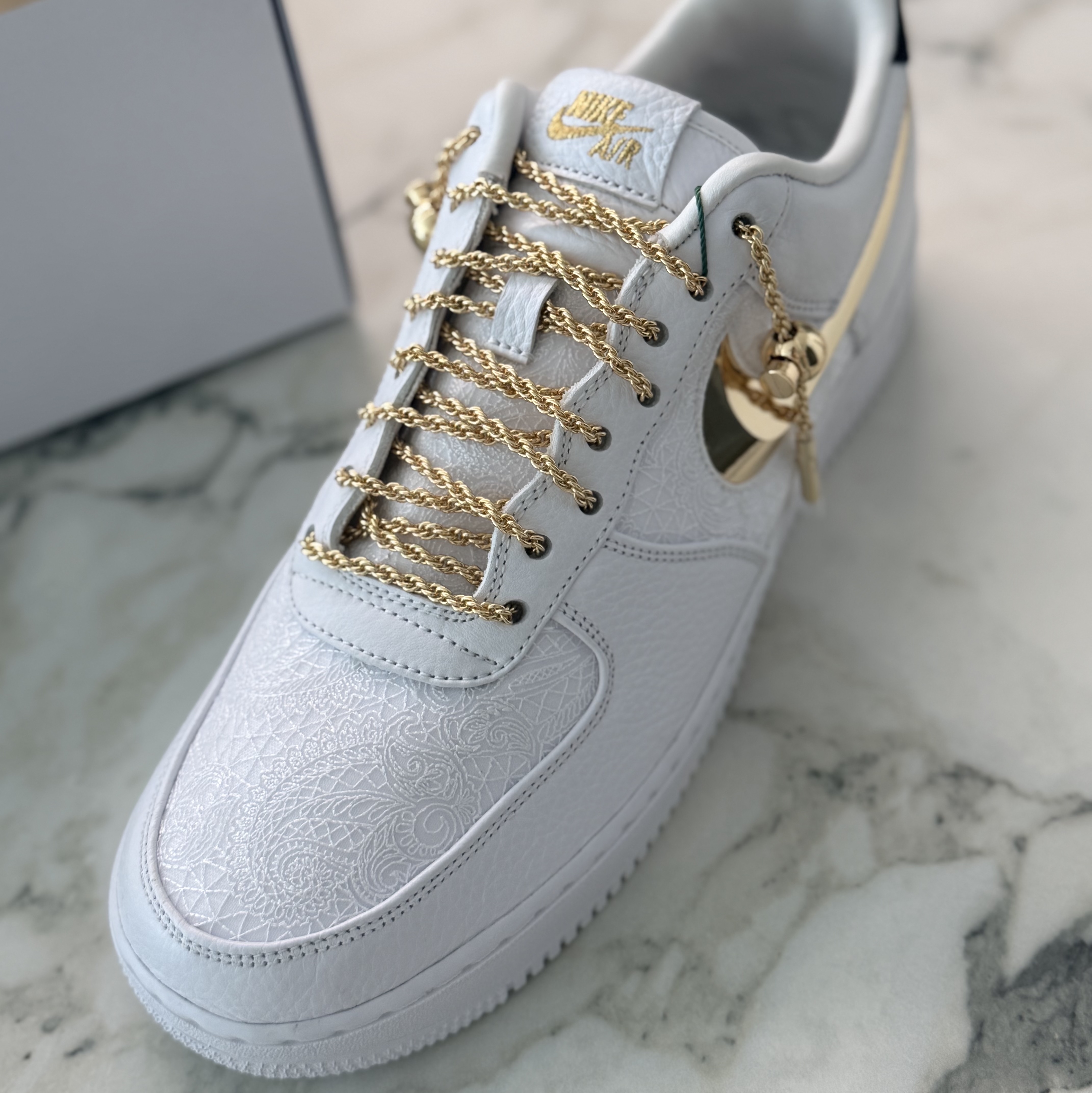 Nike x Victor Solomon Air Force 1 Low White Black 착용 스타일 - 2