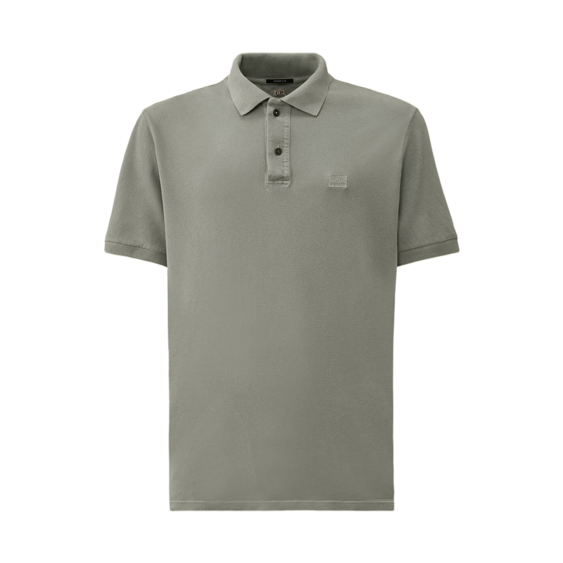20CMPL176A005527S809 C.P. Company 24/1 Piquet Pigment Dyed Short Sleeve Polo Silver Blue - 26SS