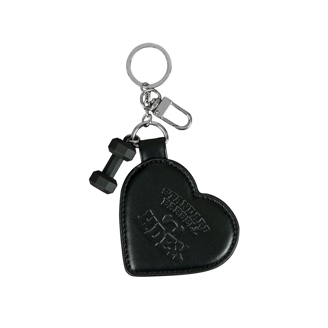 H3AM1WLAC020BK HDEX Heart Mirror Keyring Black