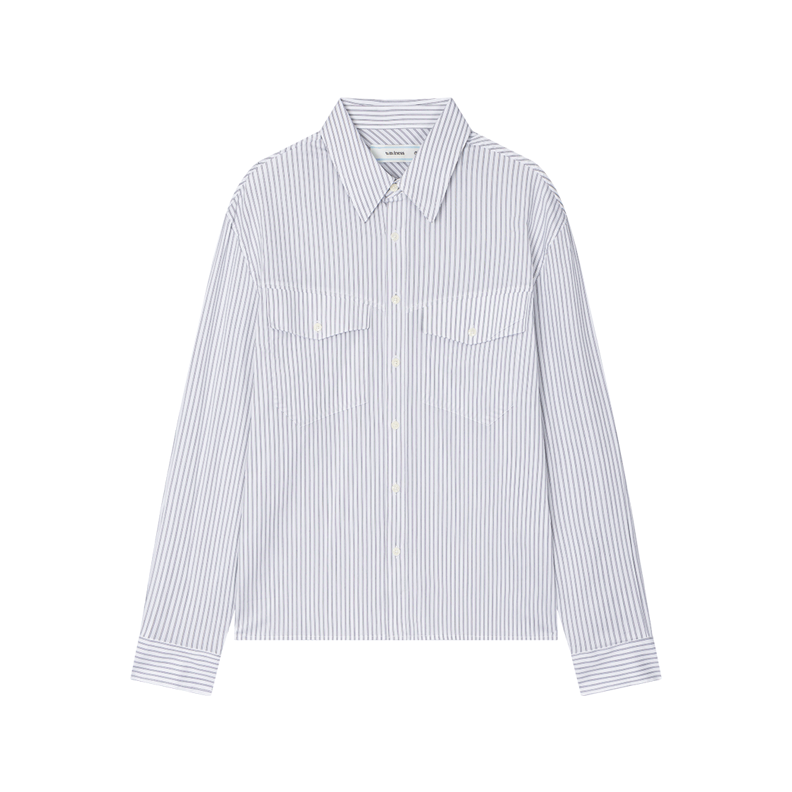 웨이비니스 호라이즌 스트라이프 셔츠 블랙(Waviness Horizon Stripe Shirts Black)