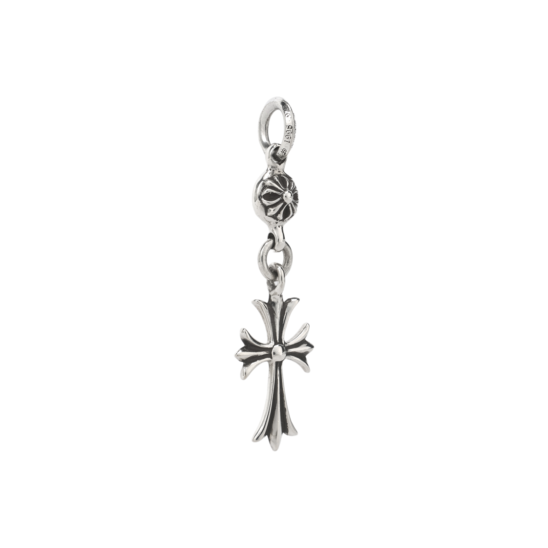 크롬하츠 원 볼 타이니 CH 크로스 펜던트 실버(Chrome Hearts 1 Ball Tiny CH Cross Pendant Silver) - 2