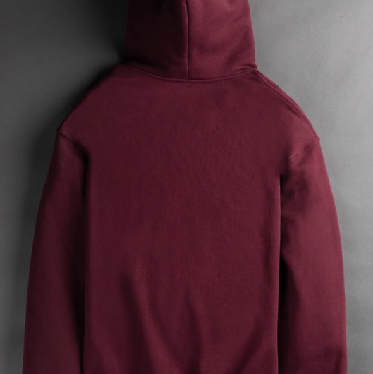 Palantir Ontology Valentine's Hoodie Deep Bordeaux 착용 스타일 - 2