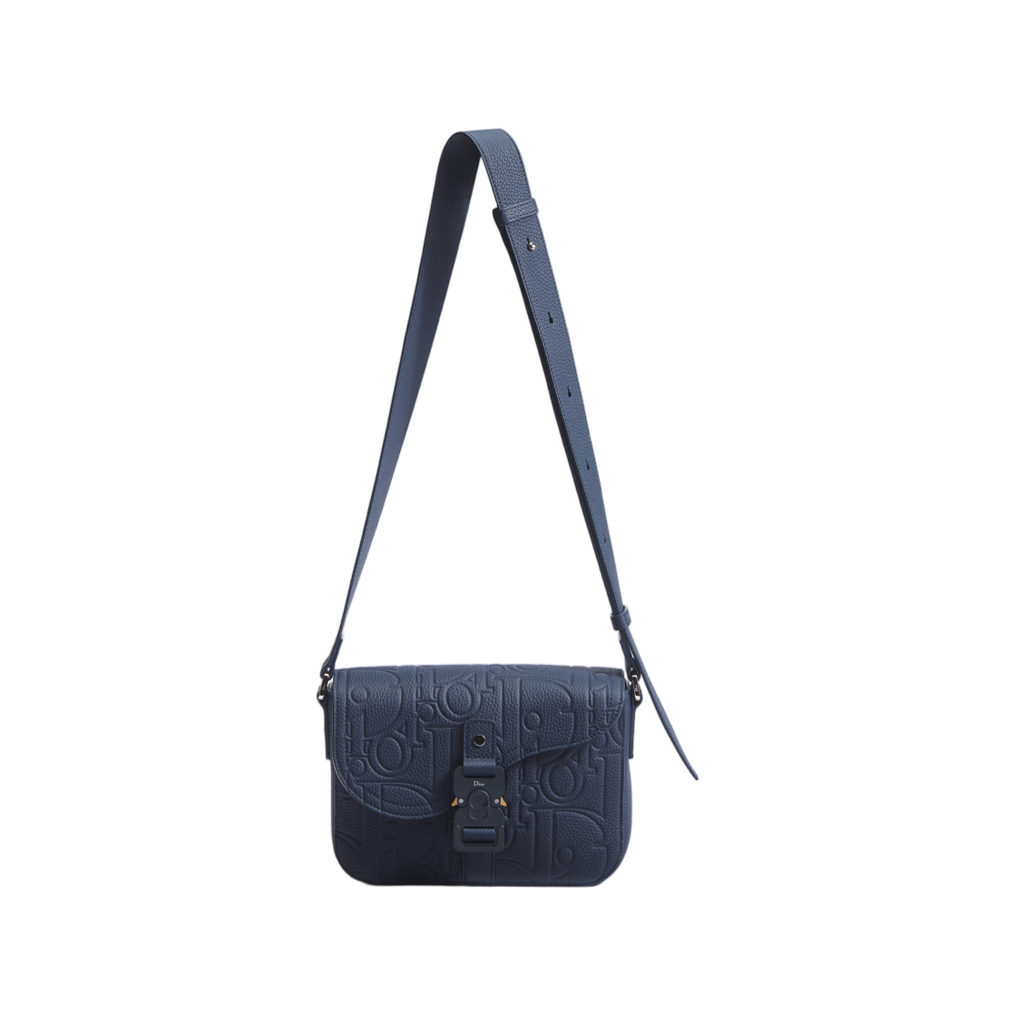 1ADPO049LLD-H523 Dior Small Saddle Messenger Bag With Flap Dior Gravity Leather Navy Blue