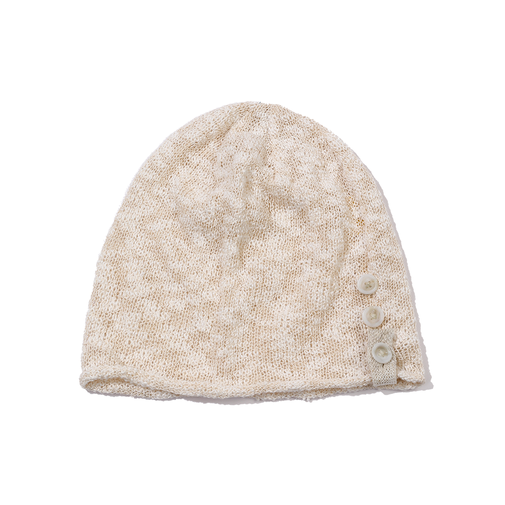 [트리플적립] 메인부스 버튼 터번 비니 아이보리([트리플적립] MAINBOOTH Button Turban Beanie IVORY)