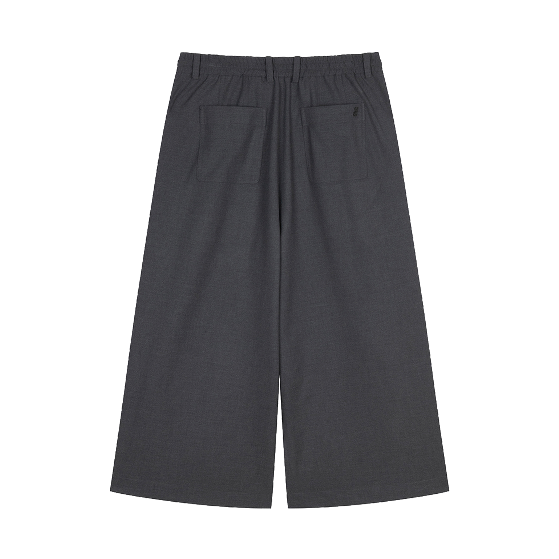지오송지오 컬렉션 볼륨 커브드 크롭 팬츠 차콜 BI2PT217CH(ZIOSONGZIO COLLECTION Volume Curved Crop Pants Charcoal) - 2