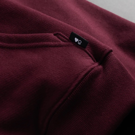 Palantir Ontology Valentine's Hoodie Deep Bordeaux 착용 스타일 - 3