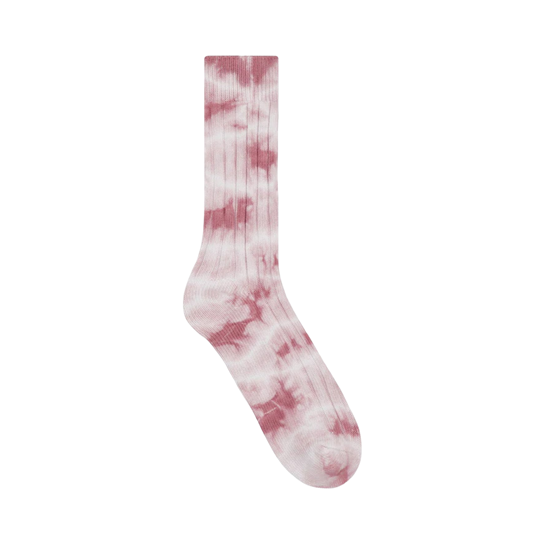 138741 Stussy Dyed Ribbed Crew Socks Berry