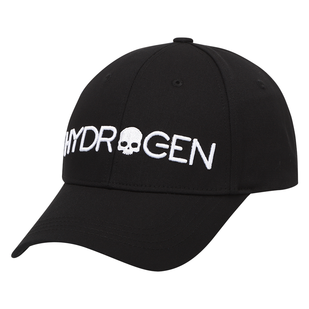 하이드로겐 로고 타이포그래피 볼캡 블랙(HYDROGEN Logo Typography Ball Cap Black)
