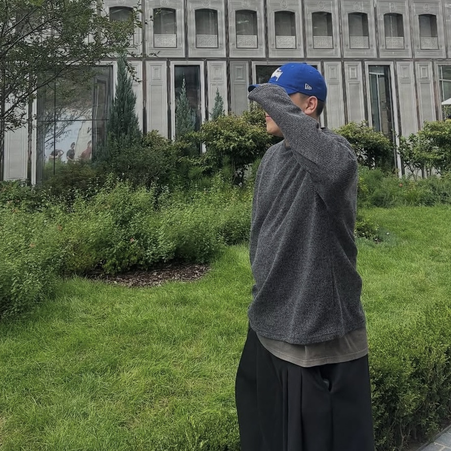 Stussy Basic New Era 9Twenty Cap Light Royal 착용 스타일 - 2