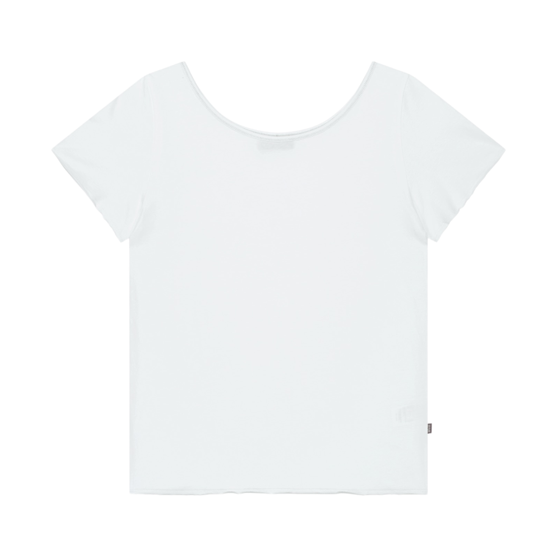 코이세이오 038 루즈 오프 숄더 티셔츠 화이트(COYSEIO 038 Loose Off-Shoulder T-Shirt White)