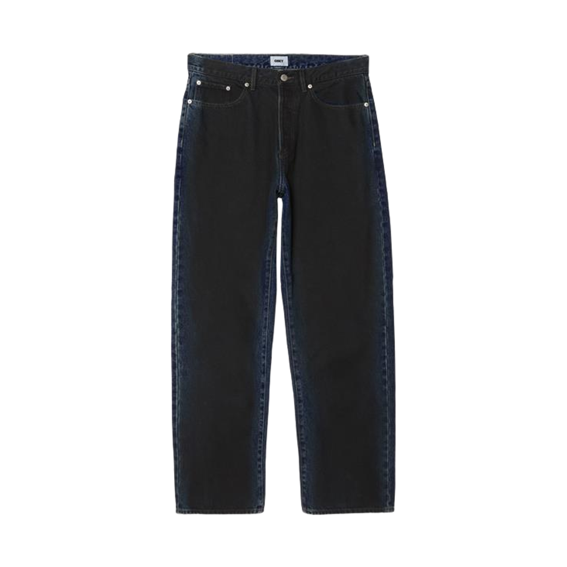 142010113 Obey Classic Baggy Spray Denim Pants Indigo Spray
