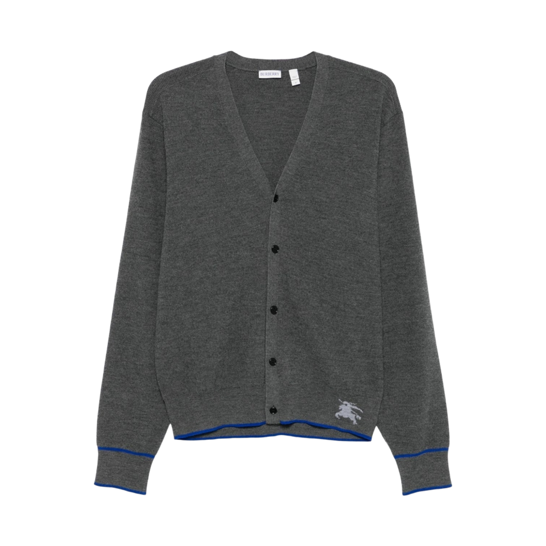 버버리 EKD 로고 울 가디건 그레이(Burberry EKD Logo Wool Cardigan Grey) - 1