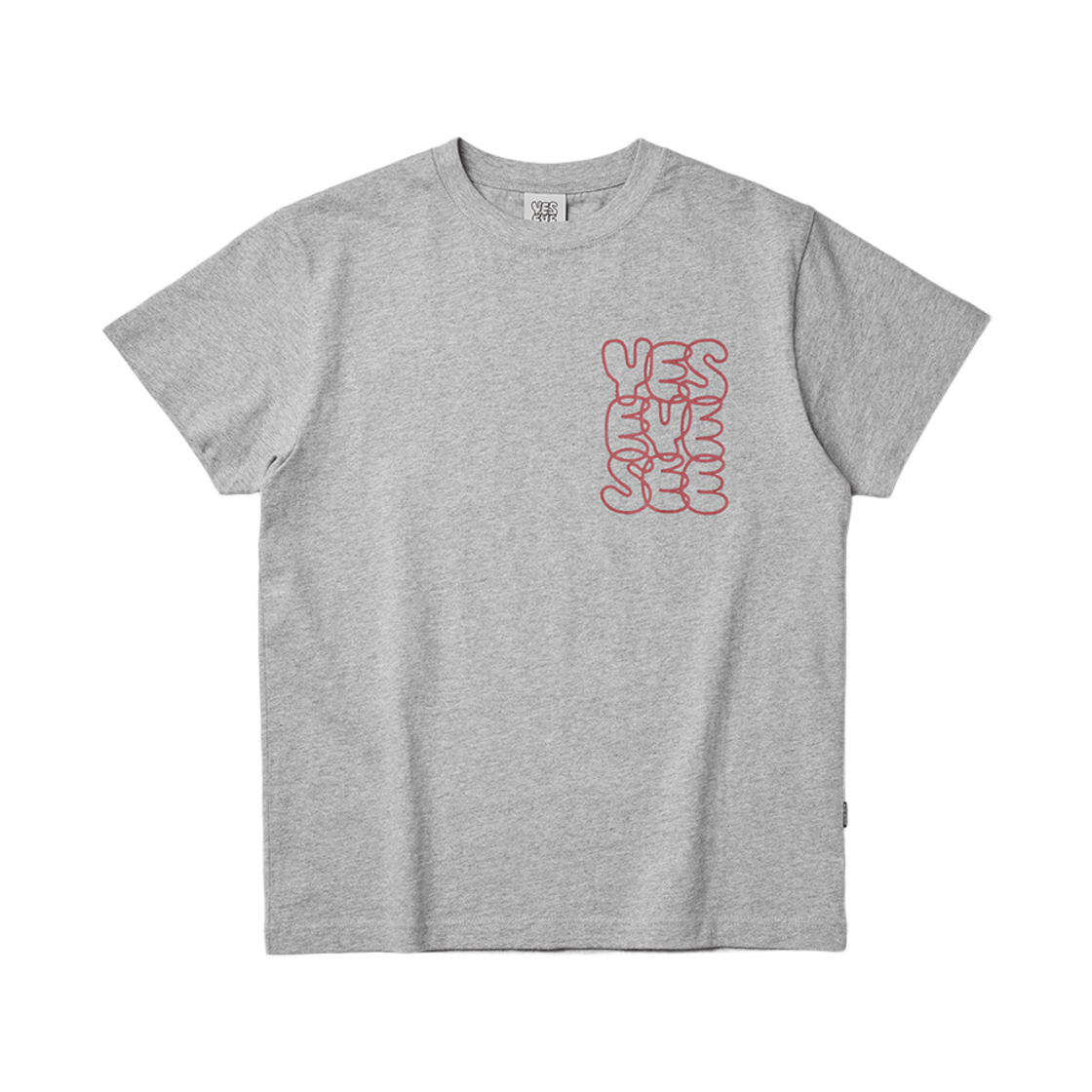 [더블적립]예스아이씨 씨로고 티 그레이