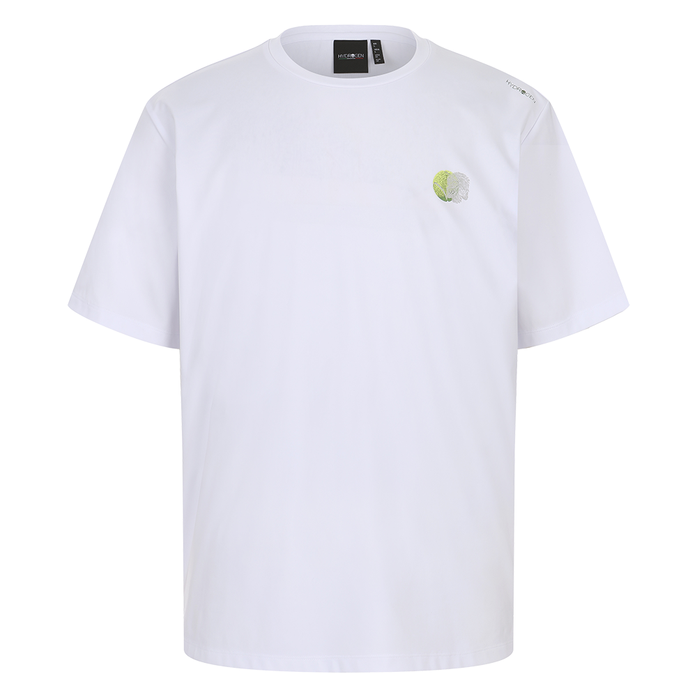 하이드로겐 남성 코트 그래픽 티셔츠 화이트(HYDROGEN Men's Court Graphic T-shirt White)