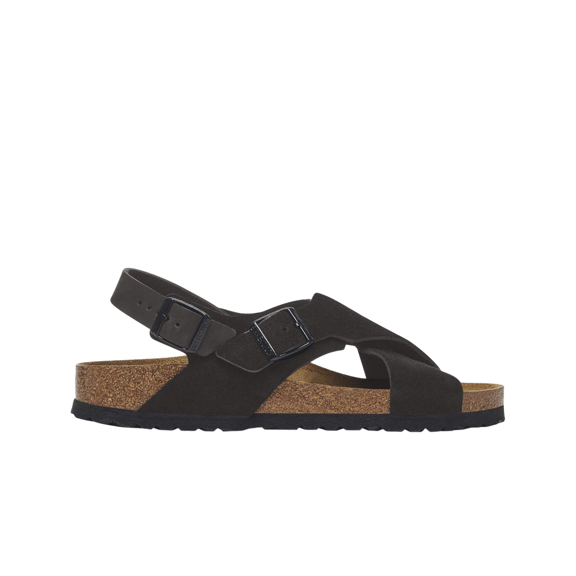1029779 (W) Birkenstock Tulum II Nubuck Leather Suede Black - Narrow