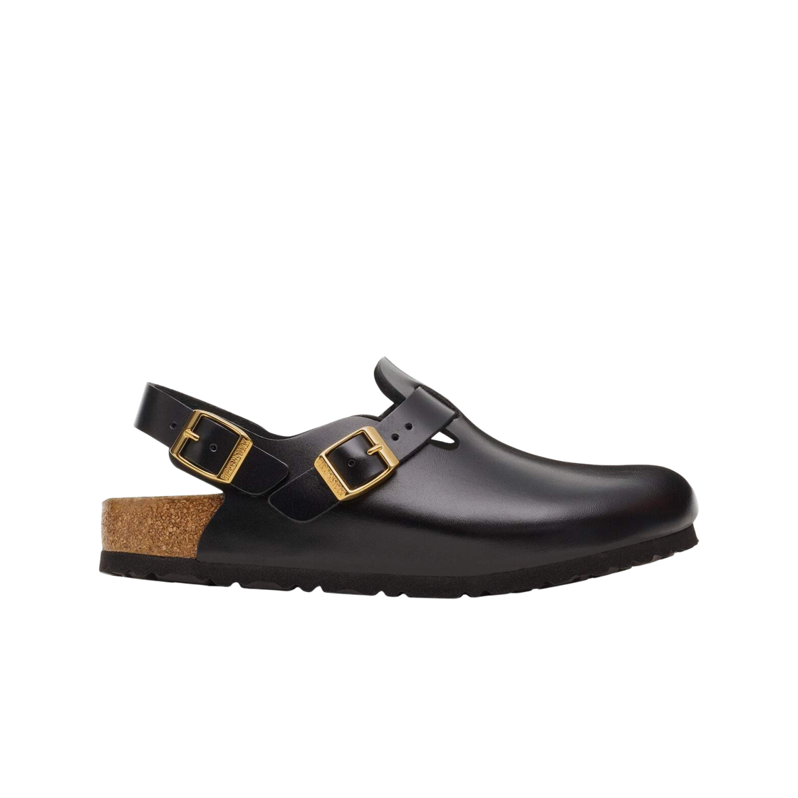 (W) 버켄스탁 토키오 2 레더 뉴 드레시 블랙 - 내로우((W) Birkenstock Tokio II Leather New Dressy Black - Narrow) - 1