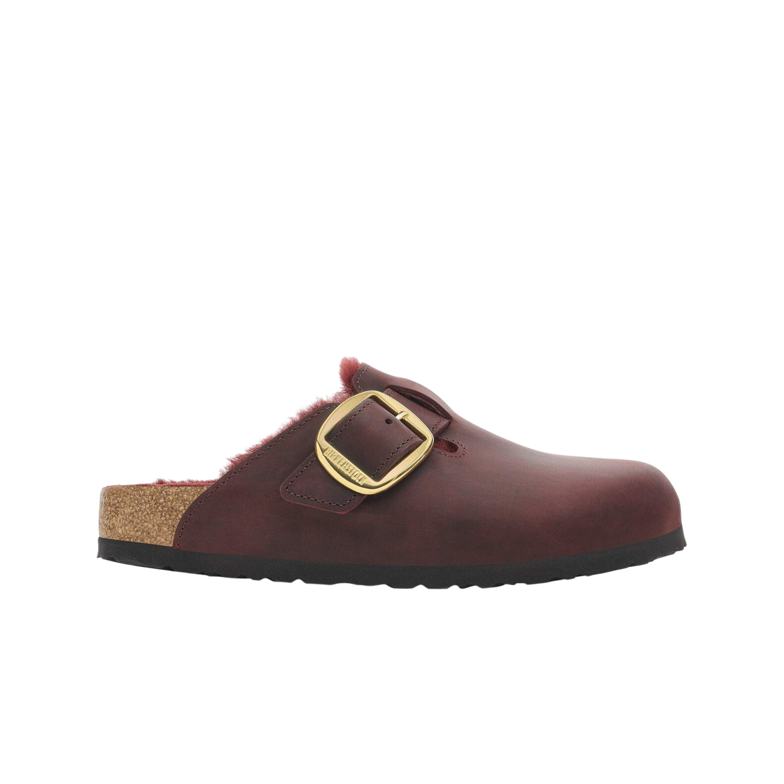 1028017 (W) Birkenstock Boston Big Buckle Shearling Zinfandel - Narrow