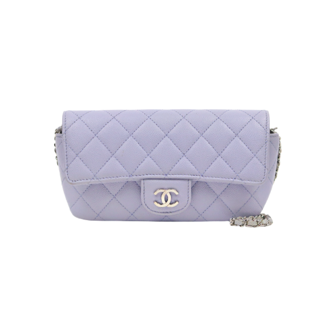 샤넬 라벤더 캐비어 안경 케이스 크로스백 C-A49868(Chanel Lavender Caviar Eyewear Case Crossbody Bag C-A49868)