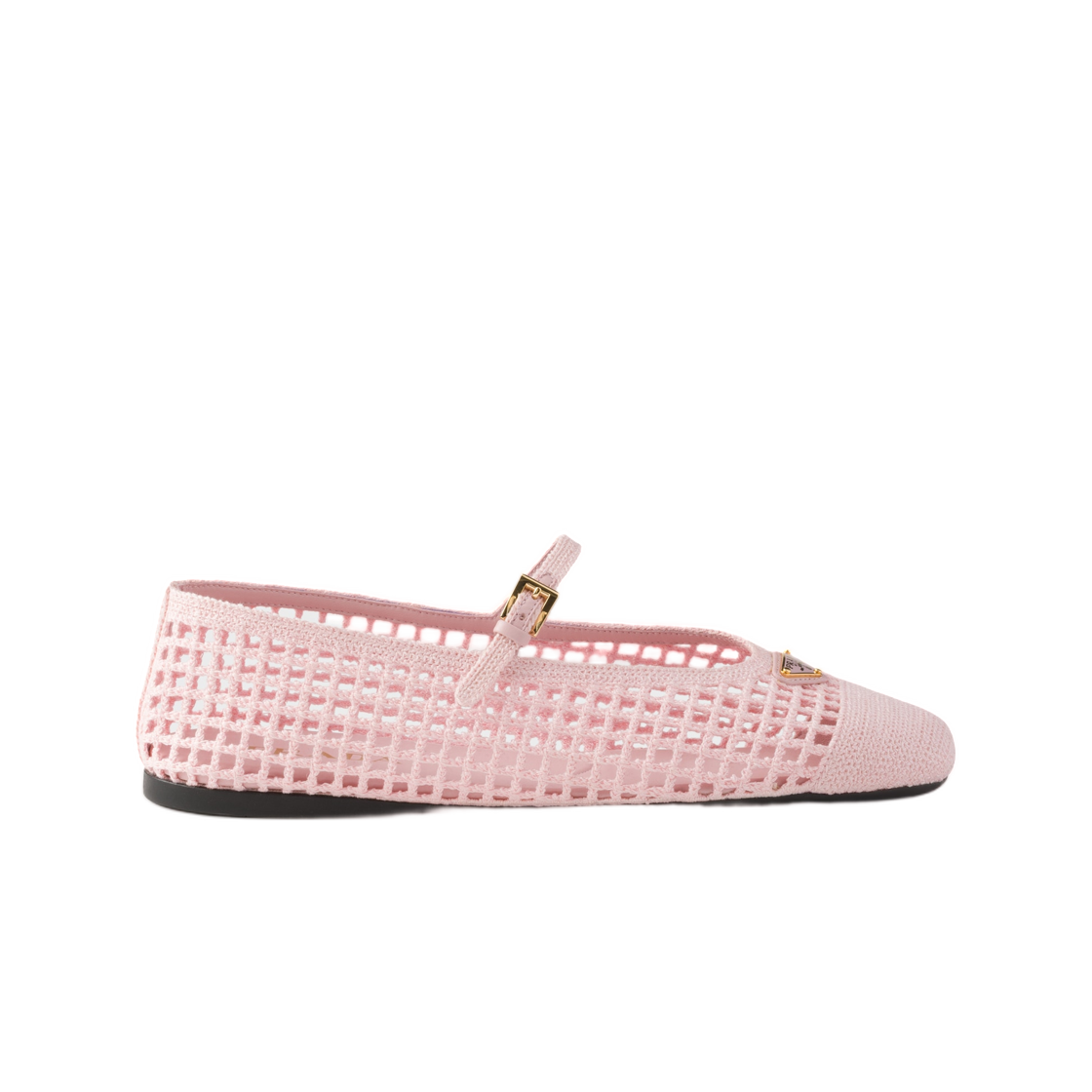 1F364O-2F46-F0615 (W) Prada Crochet Ballerinas Orchid Pink