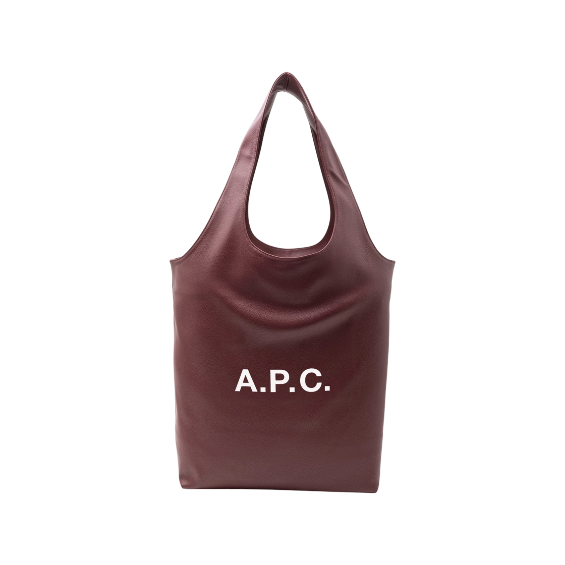 PUABO-M61861-HAC A.P.C. Ninon Small Tote Bag Aubergine