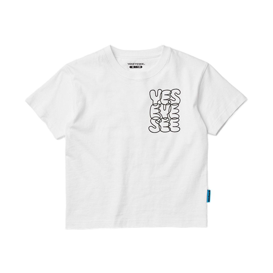 [더블적립]예스아이씨 씨로고 키즈티 화이트