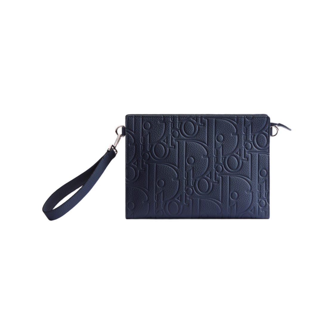 2ESCA645LLD-H523 Dior A5 Triangle Pouch Dior Gravity Leather Navy Blue