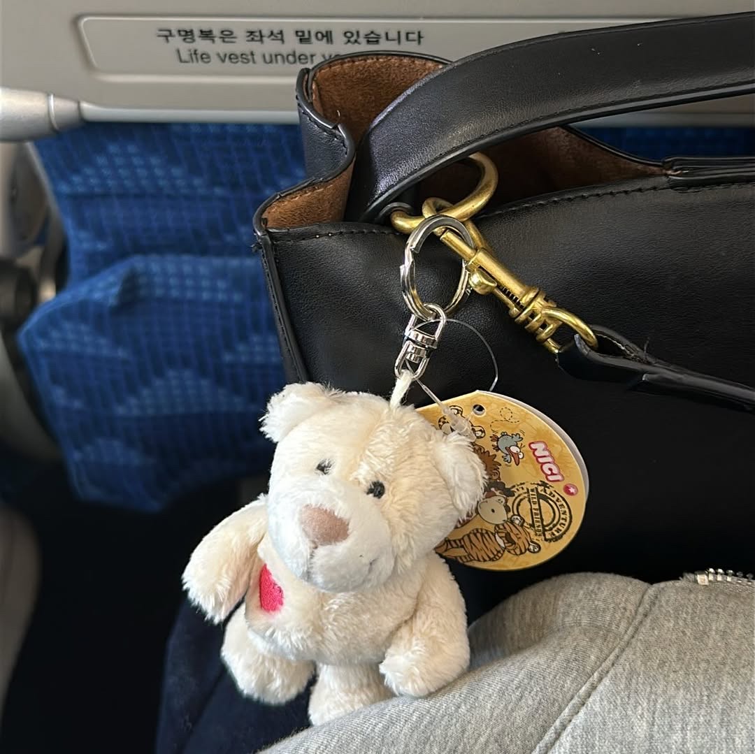 [KREAM 단독] NICI Love bear cream 10cm bb 착용 스타일 - 1