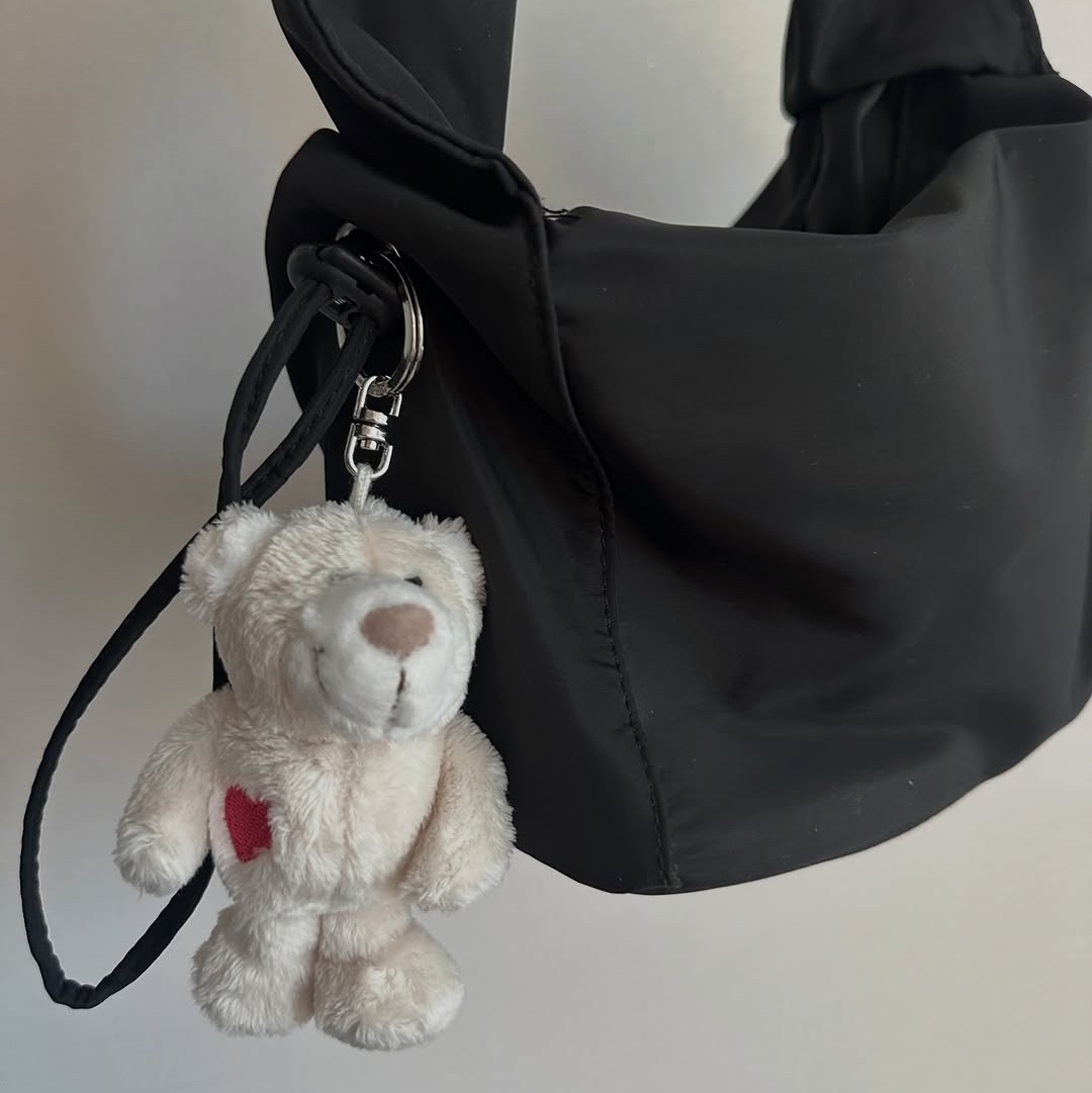 [KREAM 단독] NICI Love bear cream 10cm bb 착용 스타일 - 2