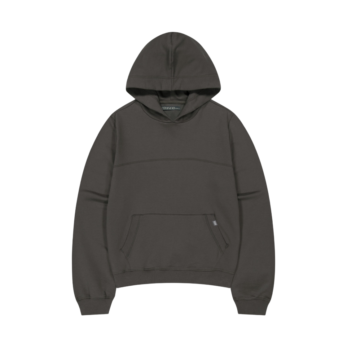 코이세이오 038 커버스티치 후디 브라운(COYSEIO 038 Coverstitch Hoodie Brown)