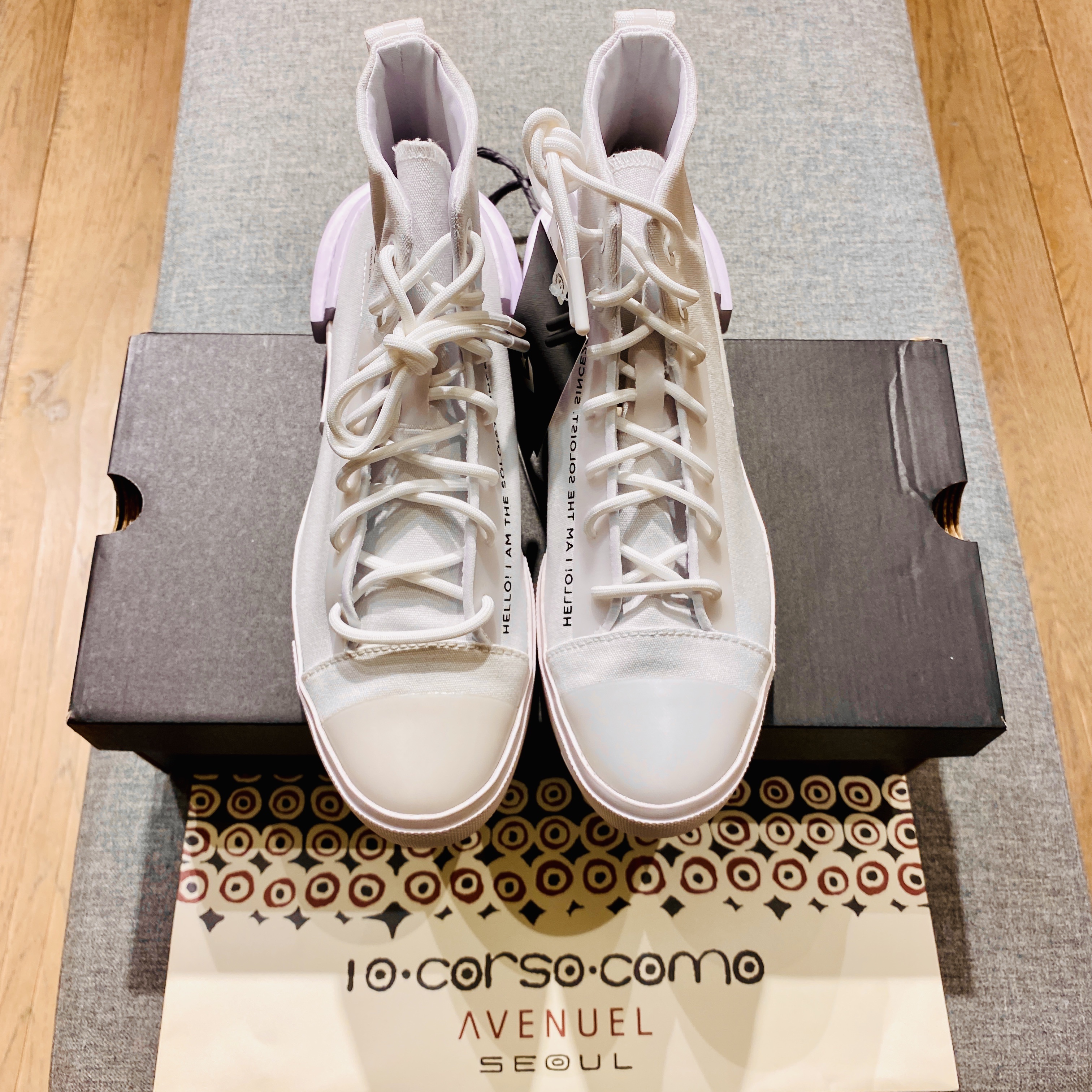 Converse x Takahiromiyashita The Soloist All Star Disrupt CX Hi White 착용 스타일 - 1
