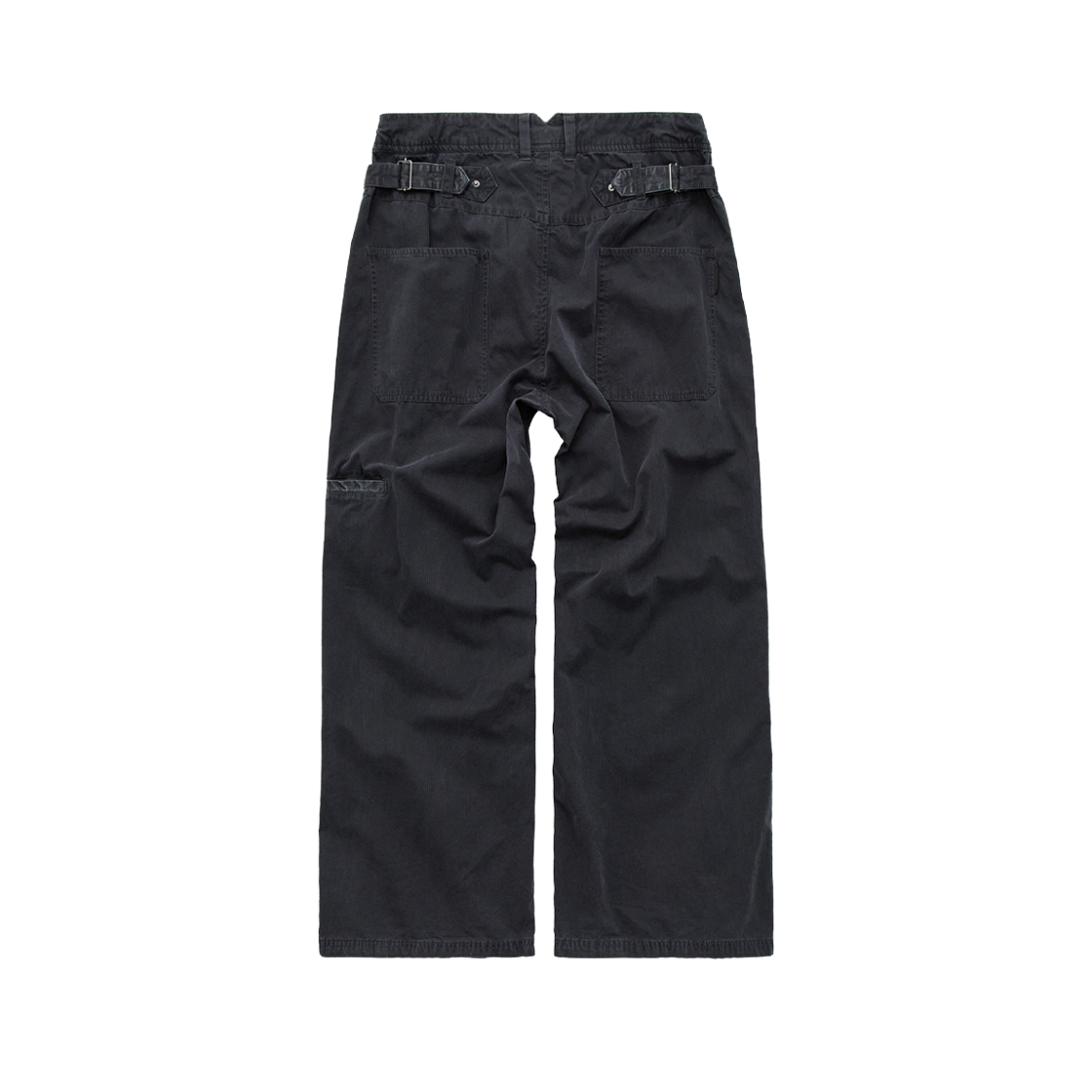 폴리테루 파라 팬츠 (베이커 팬츠) 스트라이프 (OG ver.) 다크 차콜 네이비(Polyteru Para Pants (Baker Pants) Striped (OG ver.) Dark Charcoal Navy) - 2