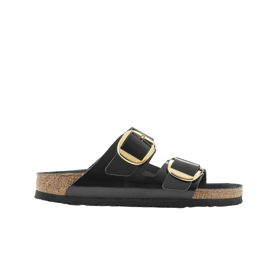 1021476 (W) Birkenstock Arizona Big Buckle High Shine Black - Narrow