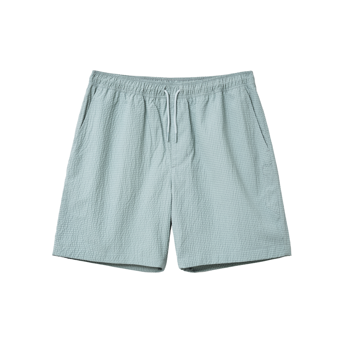 YGM1SO305BCL Yale Seersucker Check Shorts_Blue