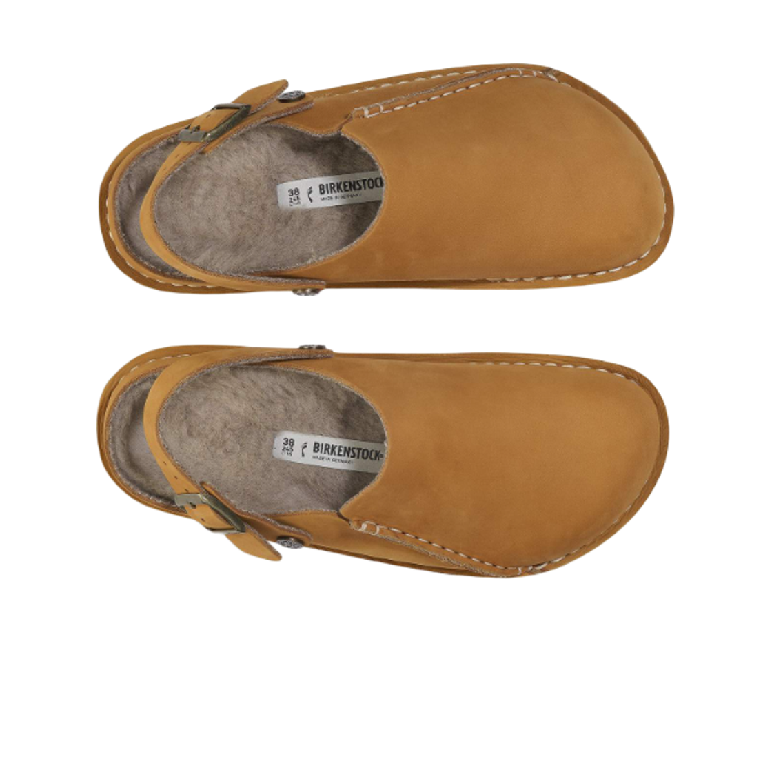 버켄스탁 루트리 프리미엄 내츄럴 레더 누벅 피넛 - 레귤러(Birkenstock Lutry Premium Natural Leather Nubuck Peanut - Regular) - 2