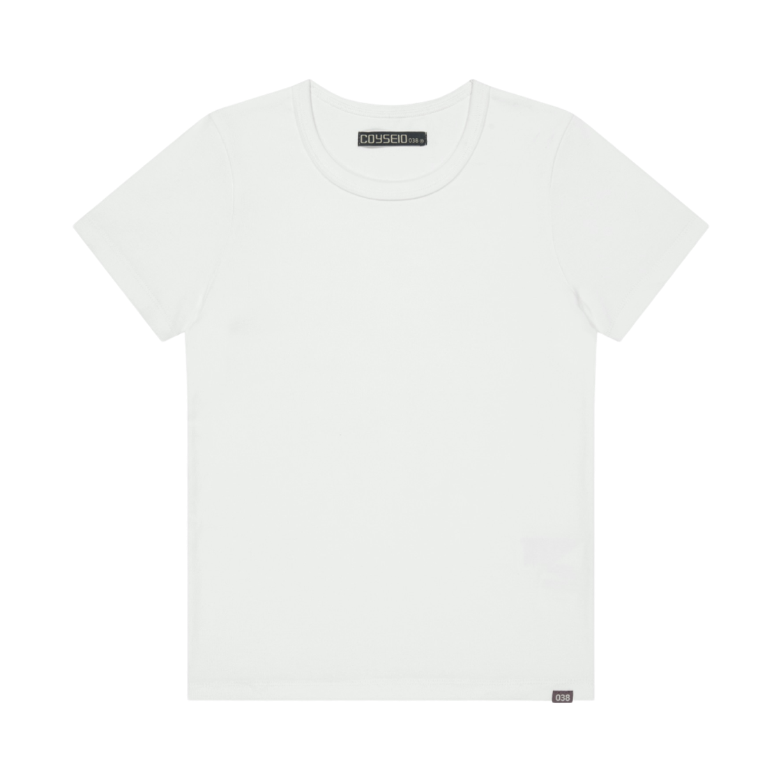 코이세이오 038 베이직 슬림 티셔츠 화이트(COYSEIO 038 Basic Slim T-Shirt White) - 1