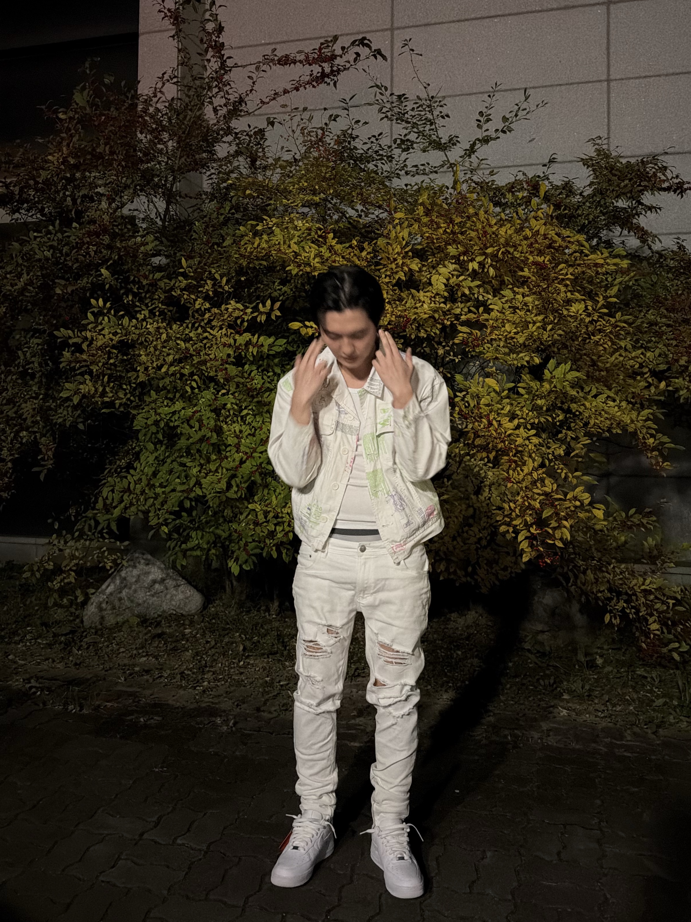 Nike Air Force 1 '07 Low White 착용 스타일 - 9