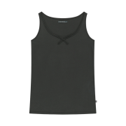 COYSEIO 038 Raw Edge Sleeveless Charcoal