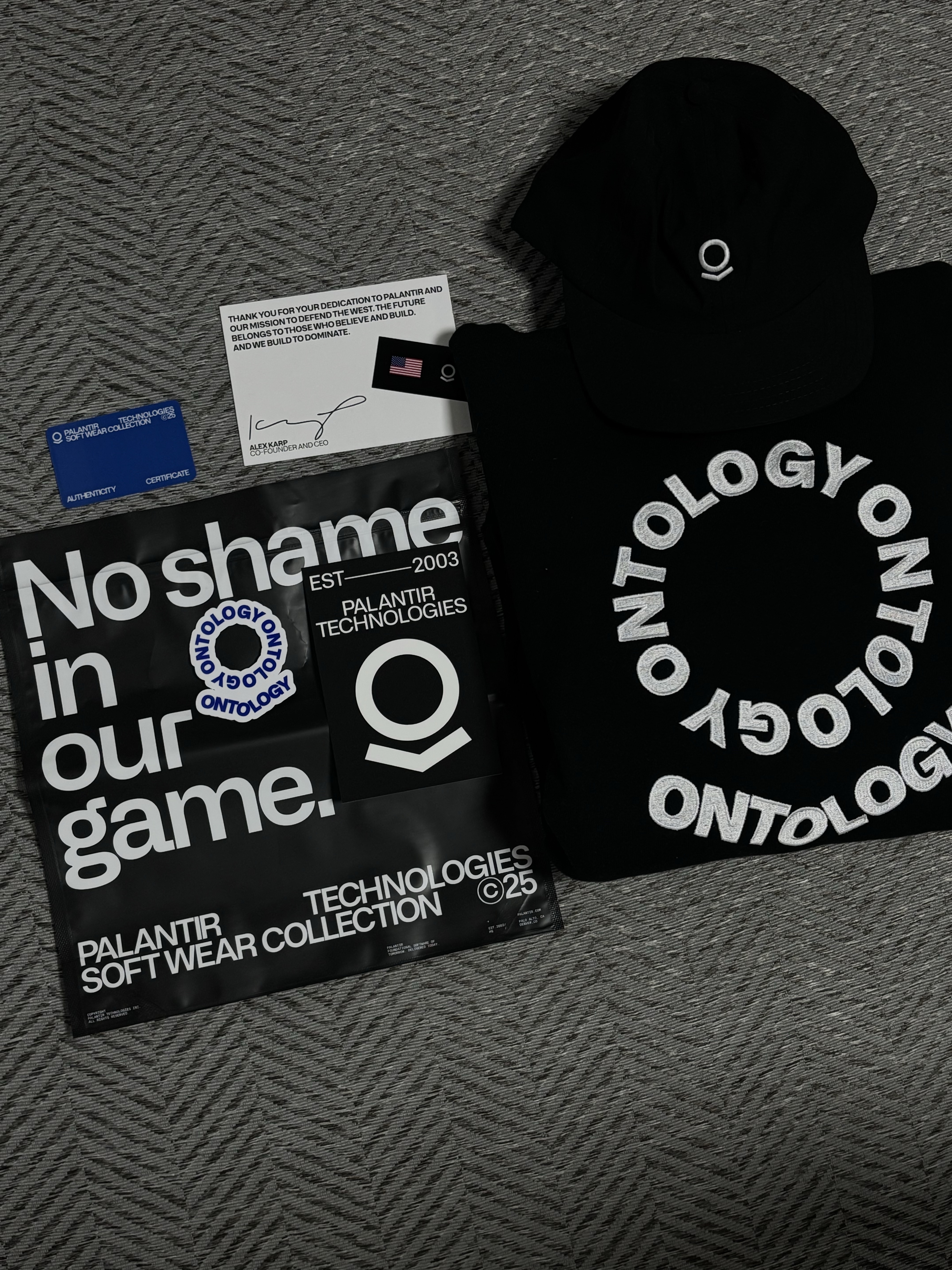 Palantir Ontology Hoodie Black Ver. 1 착용 스타일