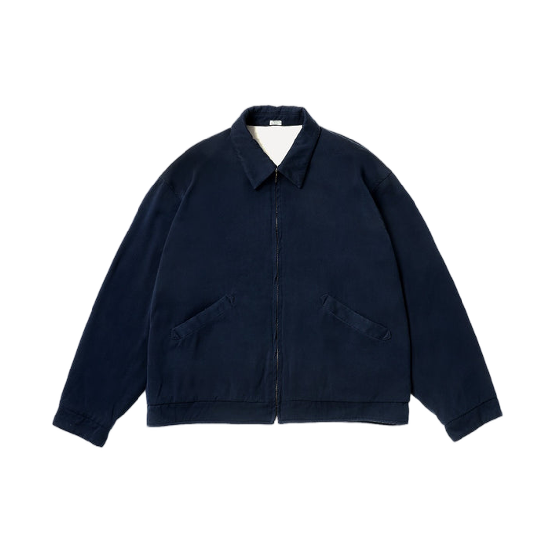 아프레쎄 워시드 실크 레이온 개버딘 자켓 네이비 - 26SS(A.Presse Washed Silk Rayon Gabardine Jacket Navy - 26SS)