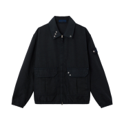 Stone Island 4100002 Dense Oxford Nylon-TC Coach Jacket with Anti-Drop Navy Blue - 26SS