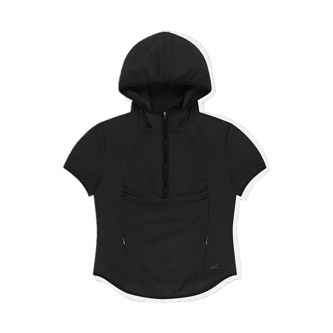 SL261WTOSP51BK [5% 적립] sunlovetour W Soar Half Zip Hooded Top Black