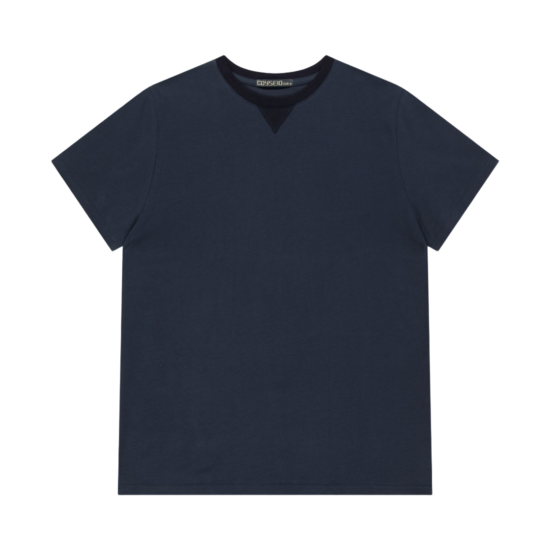 코이세이오 038 버튼 포인트 티셔츠 네이비(COYSEIO 038 Button Point T-Shirt Navy) - 1