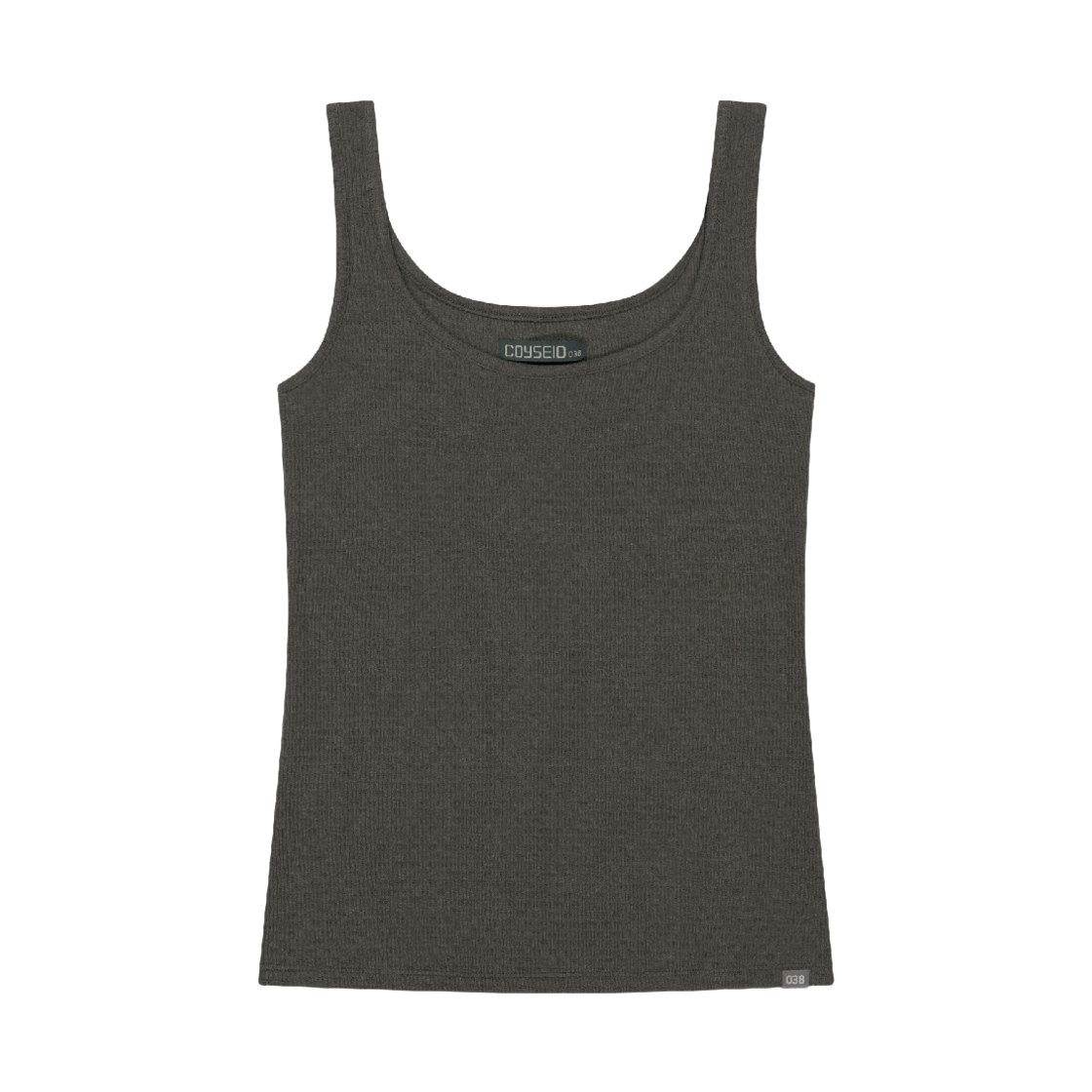 코이세이오 038 미니 와플 릴렉스트 슬리브리스 차콜(COYSEIO 038 Mini Waffle Relaxed Sleeveless Charcoal)