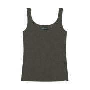 COYSEIO 038 Mini Waffle Relaxed Sleeveless Charcoal