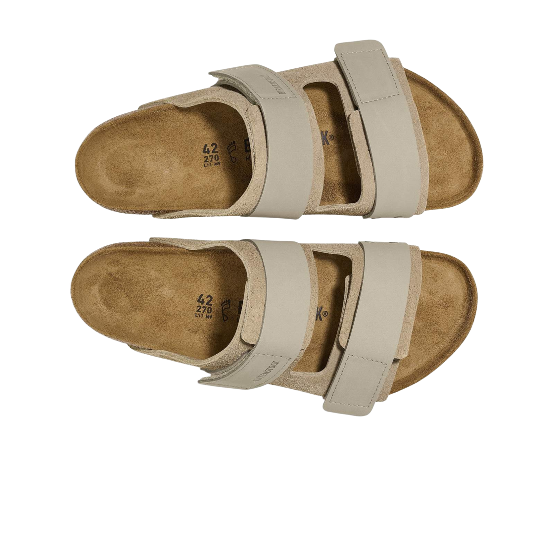 버켄스탁 우지 누벅 레더 스웨이드 토프 - 내로우(Birkenstock Uji Nubuck Leather Suede Taupe - Narrow) - 2