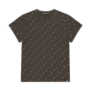 COYSEIO 038 Flower Plain T-Shirt Brown